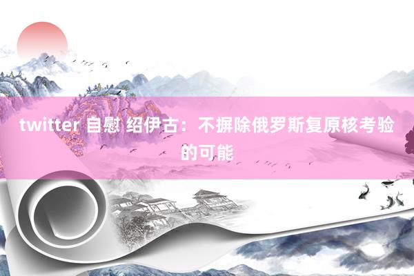twitter 自慰 绍伊古：不摒除俄罗斯复原核考验的可能